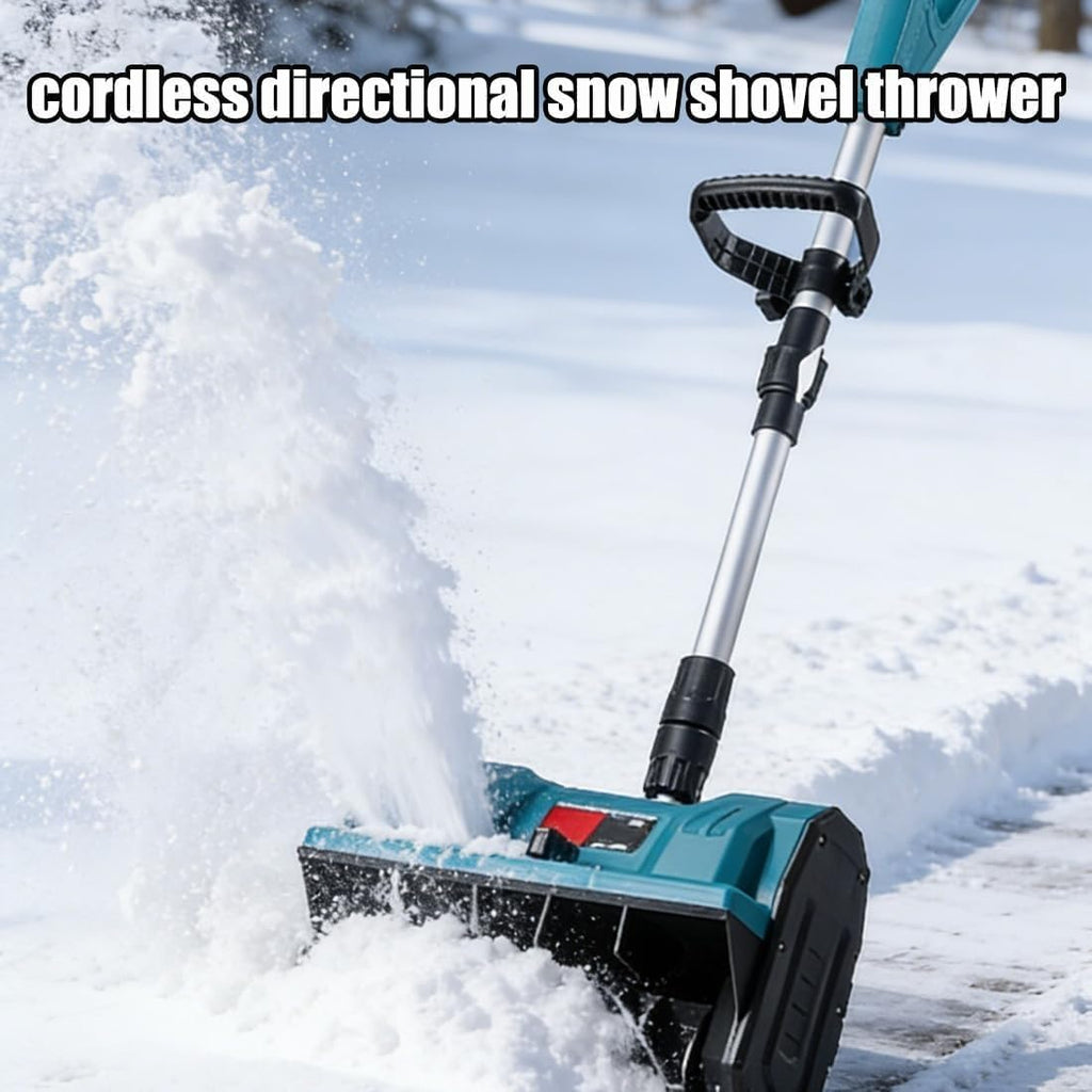 Brushless Snow Shovel Compatible with 21v Battery, 12” Cordless Snow Blower Electric Power Snow Thrower with Battery