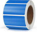 Blue Rectangle Labels 2 x 1 Inch Blank Stickers Roll 500 Pcs