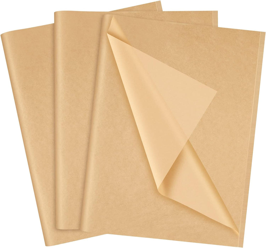60 Sheets Kraft Tissue Paper Set Brown Gift Wrap Paper(Kraft)