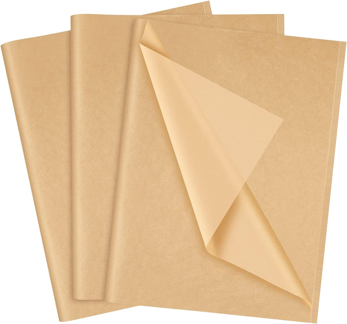 60 Sheets Kraft Tissue Paper Set Brown Gift Wrap Paper(Kraft)