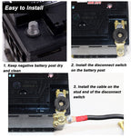 12V/125A Top Post Battery Disconnect Switch, Quick Battery Cut Off Switch