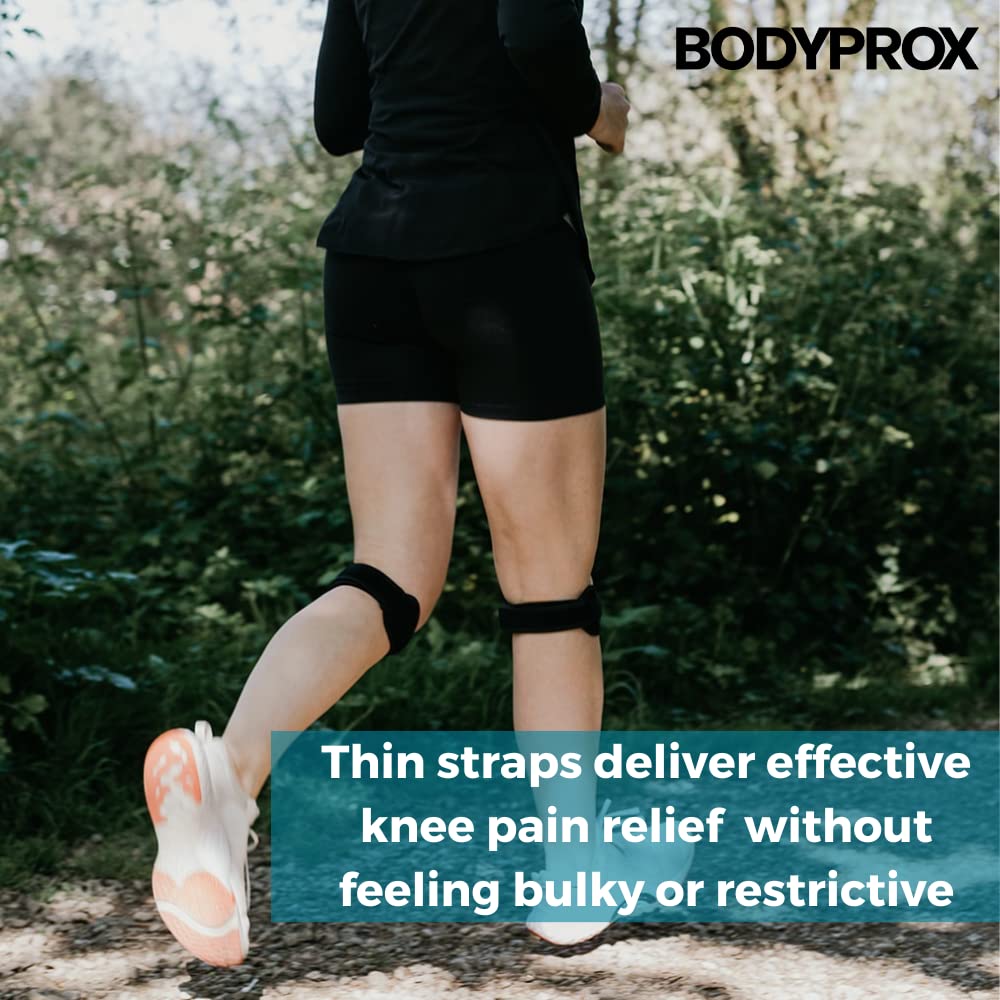 Patella Tendon Knee Strap 2 Pack, Knee Pain Relief Support Brace Hiking, Soccer, Basketball, Running, Jumpers Knee