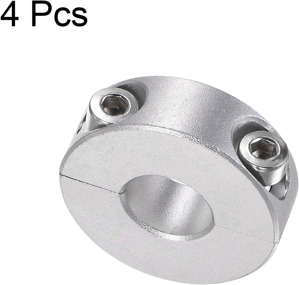 HARFINGTON 4pcs Double Split Shaft Collar for 12mm Shaft, 30mm OD, 10mm W