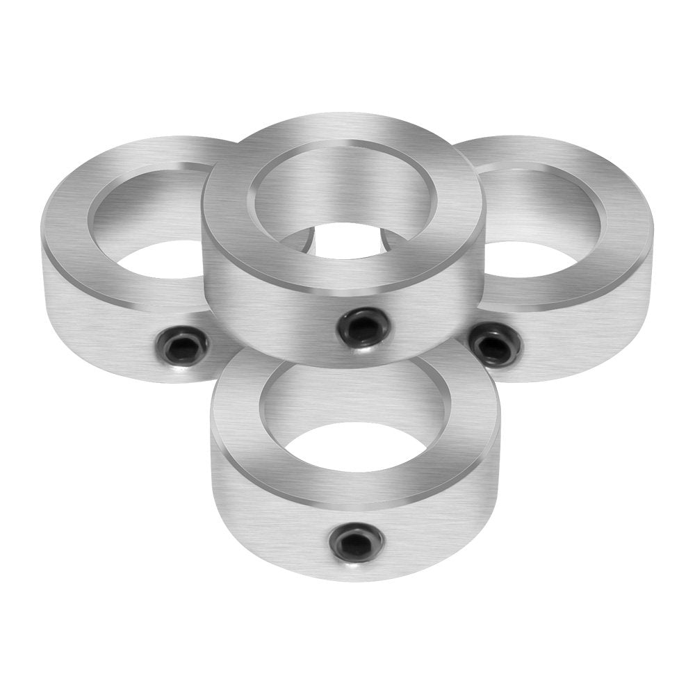 1/2" Bore Solid Steel Style Zinc Plated Set Screw Shaft Collars