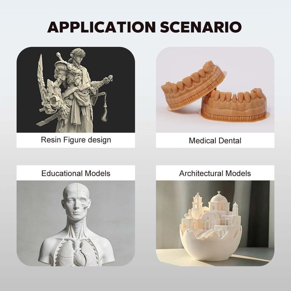3D Resin 3D Printer UV Curable Resin 405nm High Precision Printing Resin Quick Curing & Excellent Fluidity for