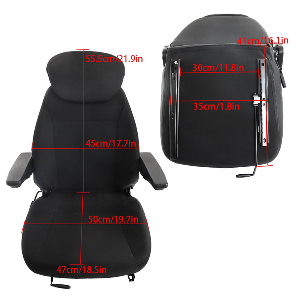 waltyotur Seat Assembly 440000BK Replacement for Holland Loader Backhoe