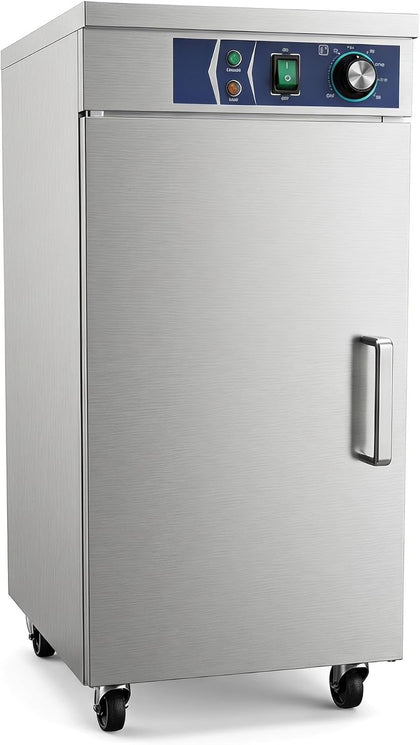 4 Layers Commercial Food Warming Cabinet,Stainless Steel Hot Holding Cabinet with Temperature Control, Large Capacity