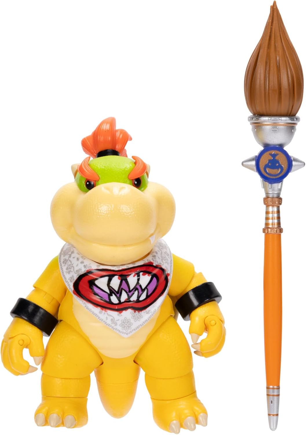 The Super Mario Galaxy Movie 5” Action Figures Series 1 – Bowser Jr. Figure with Paint Brush Accessory - Premium