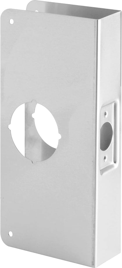 Prime-Line U 9552 Stainless Steel Lock and Door Reinforcement Plate for 1-3/4 In. Thick Doors, Stainless Steel Finish