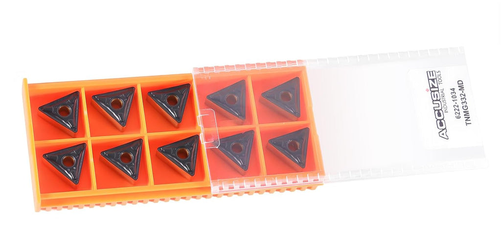 Accusize Industrial Tools Carbide Inserts, TNMG332, 2222-1034
