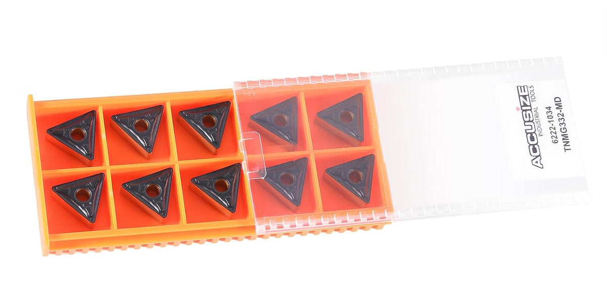 Accusize Industrial Tools Carbide Inserts, TNMG332, 2222-1034