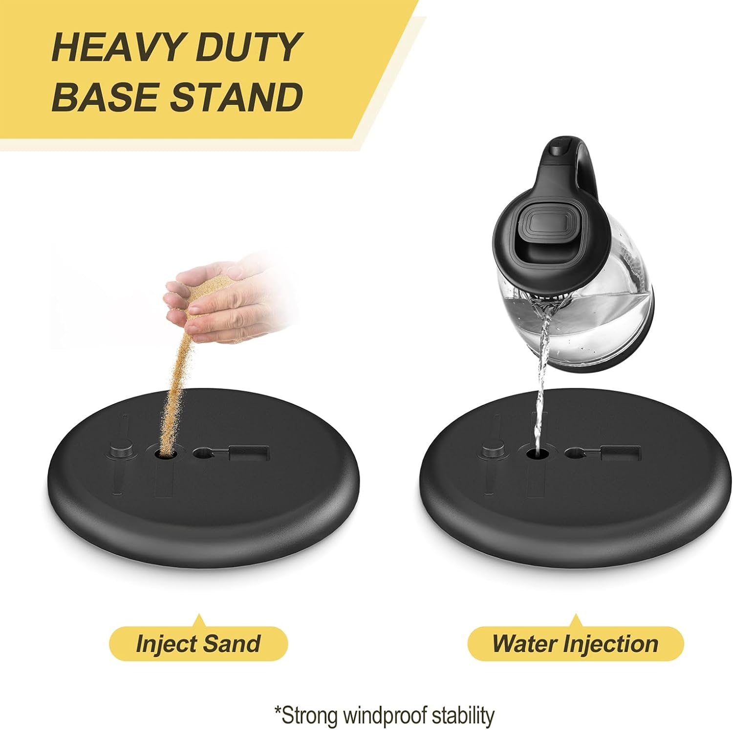 Sign Holder Stand 8.5x11 inch - Adjustable Floor Standing Sign Holder - Signage Stand with Snap-Open Frame Display
