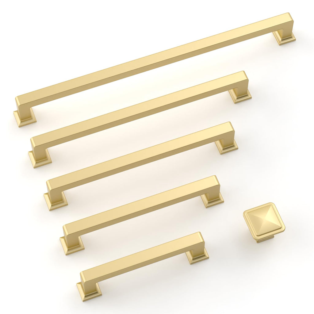10 Pack 5 Inch Brushed Gold Cabinet Pulls,Kitchen Hardware