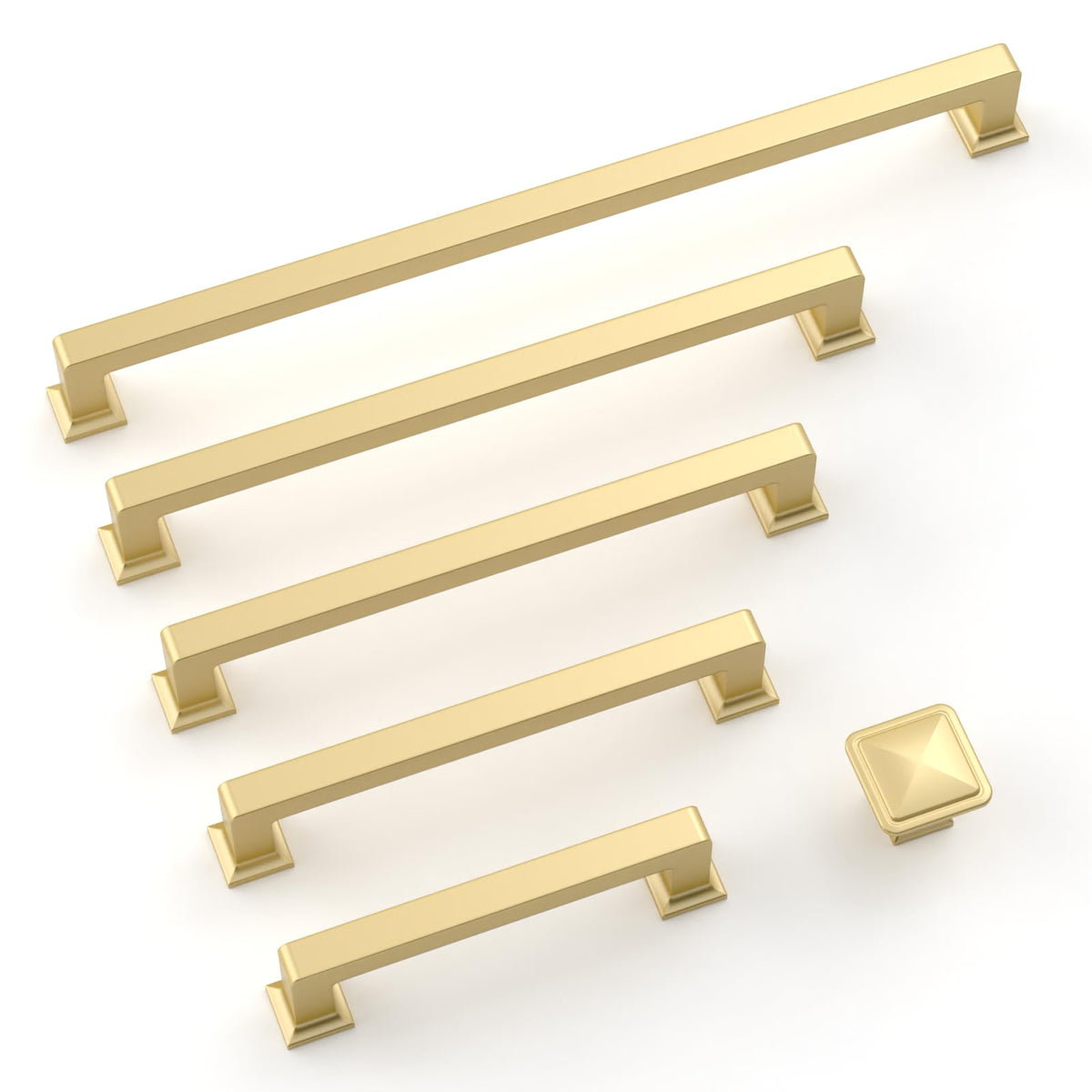 10 Pack 5 Inch Brushed Gold Cabinet Pulls,Kitchen Hardware