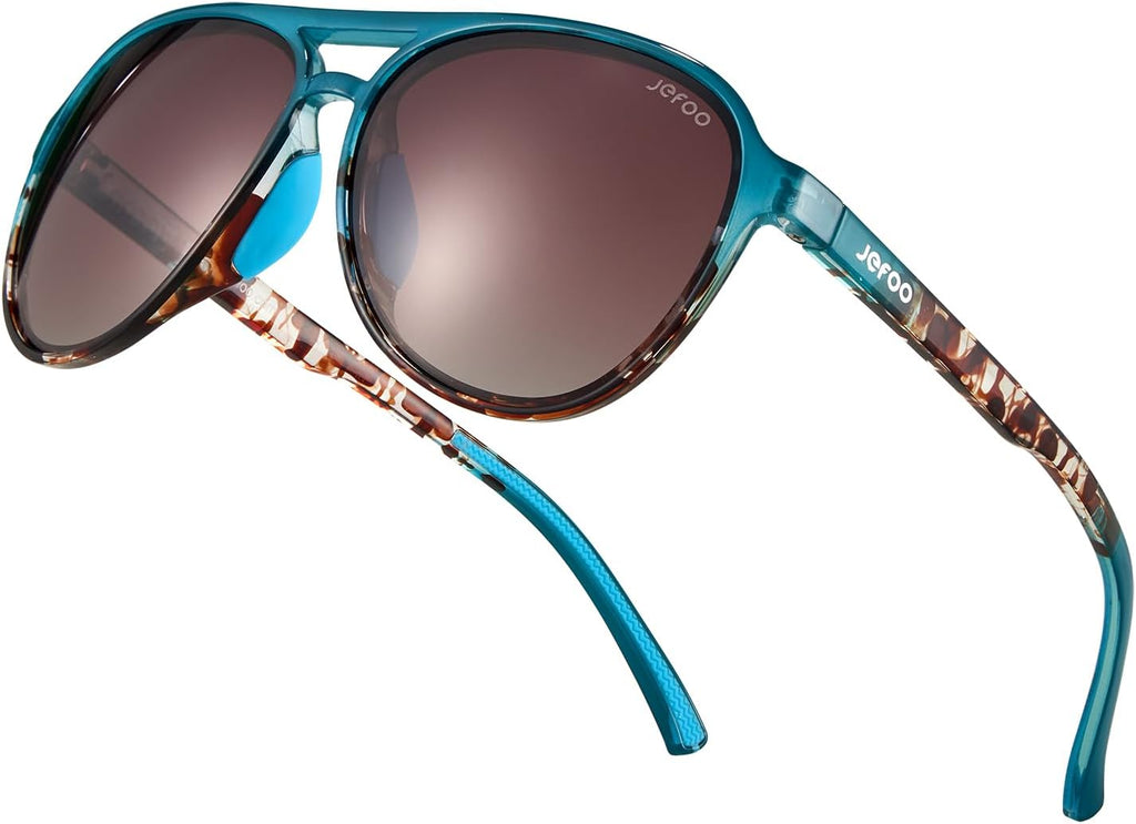 Polarized Aviator Sunglasses for Women Men Retro Trendy Sports Sunglasses for Outdoor UV400 Protection