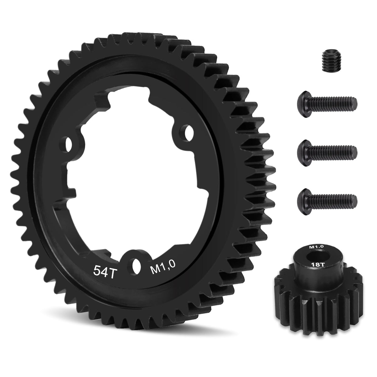 OGRC 54T Steel Spur Gear for Traxxas 1/5 X-Maxx 1/7 XO-1 1/10 Maxx/E-Revo