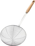 IQCWOOD Extra Large Spider Strainer with Wood Handle 7.9-Inch
