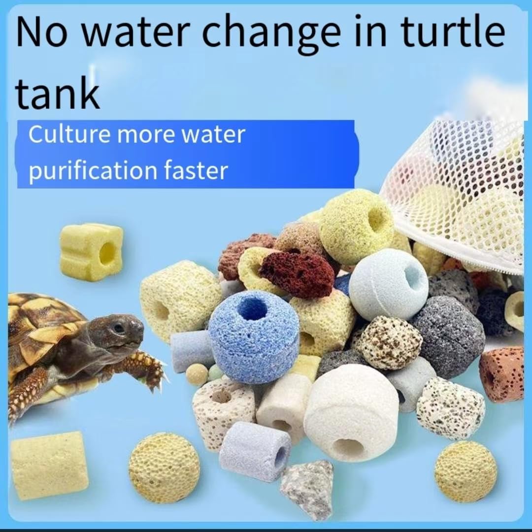 2.2lb Aquarium bio Media,6 in 1 Ceramic Filter Media | bio filter media for Aquarium Sump Filter Ceramic Rings