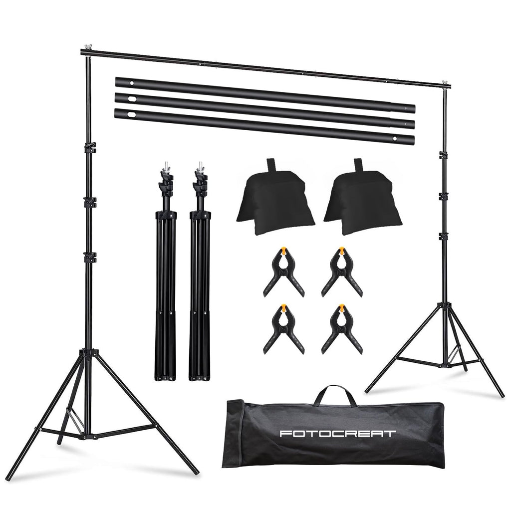 Backdrop Stand 6.5x6.5FT Adjustable Back Drop Stand