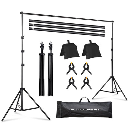 Backdrop Stand 6.5x6.5FT Adjustable Back Drop Stand