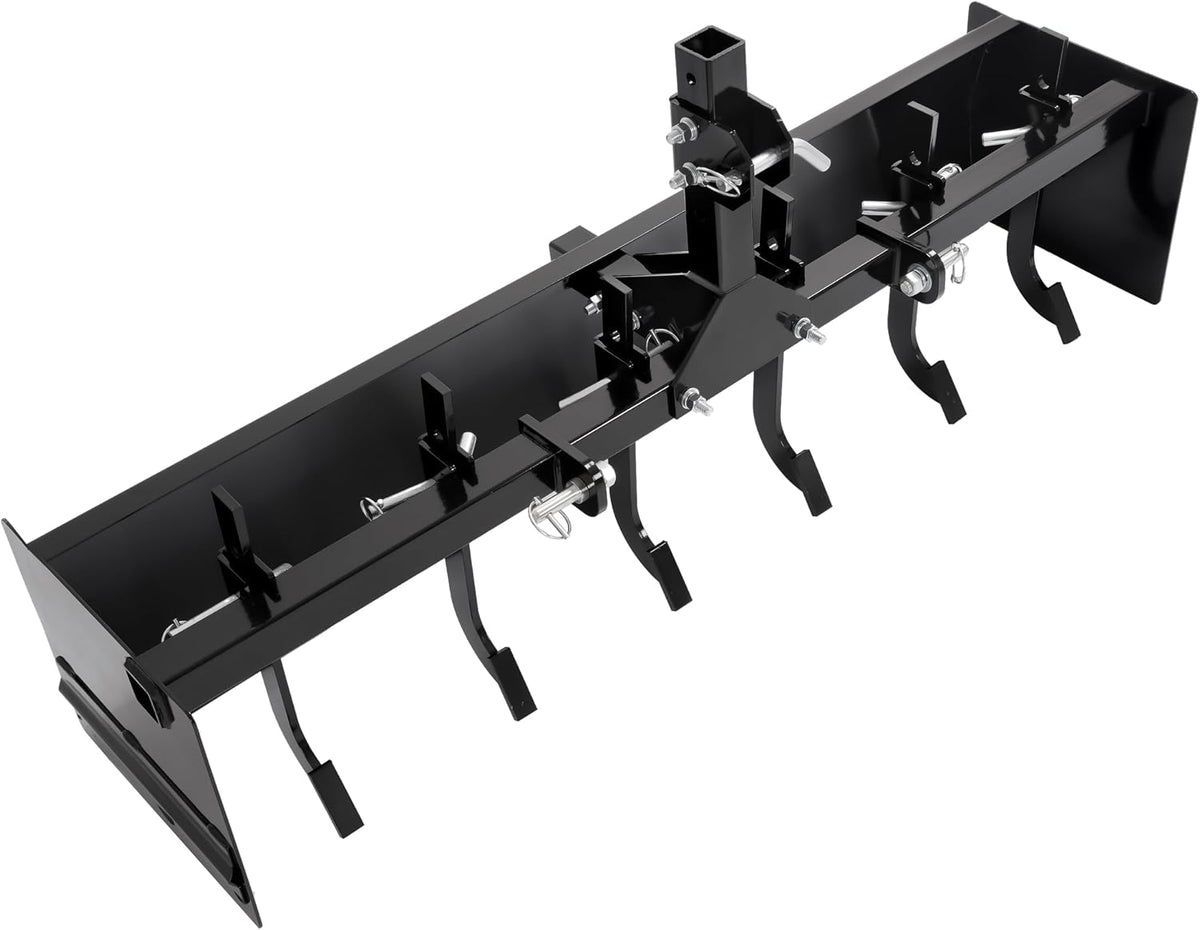 55" 3-Point Box Scraper Compatible with CAT-0 Garden Lawn Mower Tractor w/Adjustable Blade for Gravel Snow