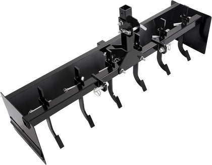 55" 3-Point Box Scraper Compatible with CAT-0 Garden Lawn Mower Tractor w/Adjustable Blade for Gravel Snow