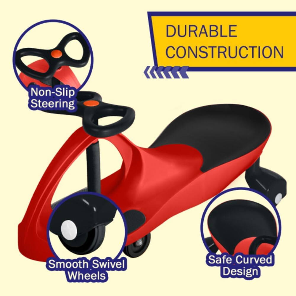 Wiggle Car - Ride on Toy for Ages 3 and Up - Toddler Ride on Toys with no Batteries, Gears, or Pedals Just Twist