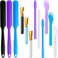 12 Pcs Silicone Stir Sticks Kit, Silicone Epoxy Brushes, Stir Tool Sticks, Mixing Spoon, Scraper DIY Crafts Tools for
