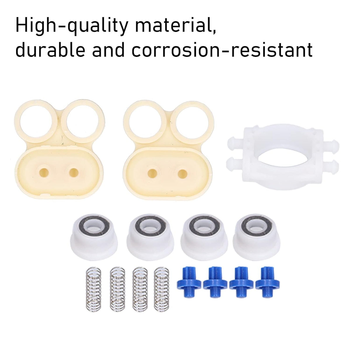 Diaphragm Pump Repair Kit | 16 - Piece Replacement Parts for Agricultural Sprayer Units | ABS + PP + Iron Valve Seats/Diaphragms/Spools | Fits Micro Diaphragm Pumps