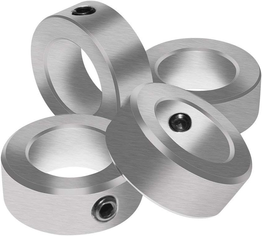 1/2" Bore Solid Steel Style Zinc Plated Set Screw Shaft Collars