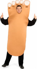 Giant Foot Halloween Costumes for Men Women Adult Sized Funny Big Feet TanTunic Suit Cosplay Outfit Party Plus Size