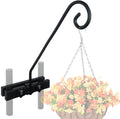 Deck Hook Rail Suitable for Hanging Flower Baskets Wind Chimes Planters Bird Feeders Lights, Heavy Duty Fence Deck