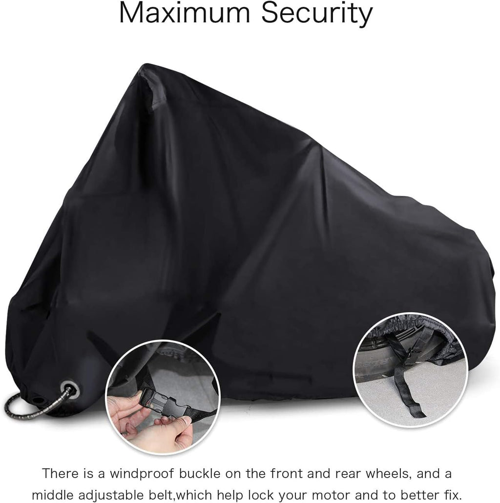 New Generation Motorcycle Cover -All Weather Black XXXLX Large