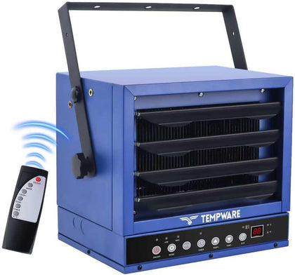240V Hardwired Electric Garage Heater 7500W with Remote Control | Fan-Forced Shop Heater with 12H Timer, Overheat