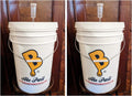 FERMENTING BUCKET KIT 2 PACK 6.5 GAL WINE OR BEER MAKING EQUIPMENT KITS w/LIDS + AIRLOCKS – FERMENTERS FOR BEER WINE