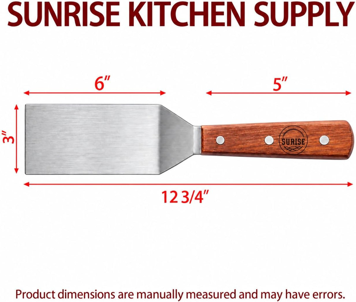 Stainless Steel Turner Spatula 6" x 3" Spatula