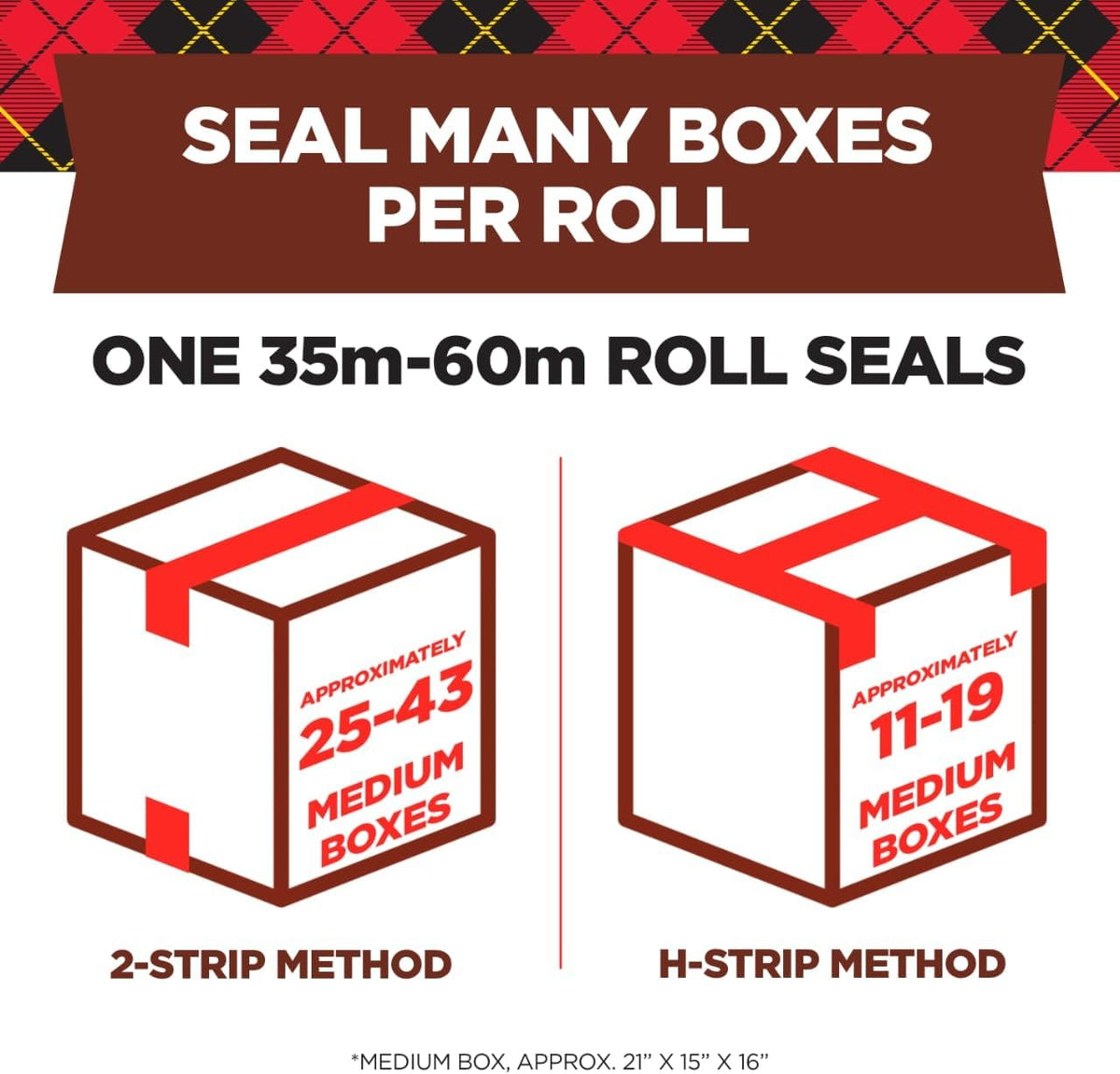 Commercial Grade Packing Tape, 1.88 in x 54.6 yd, 1 Disp. Roll