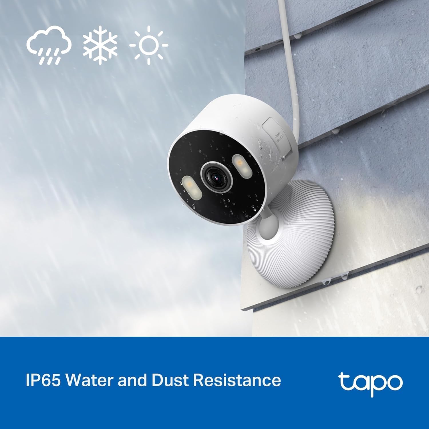 2K Indoor/Outdoor Wired Security Camera - Works as a Baby Monitor & Pet Camera, Person/Motion/Baby Cry Detection
