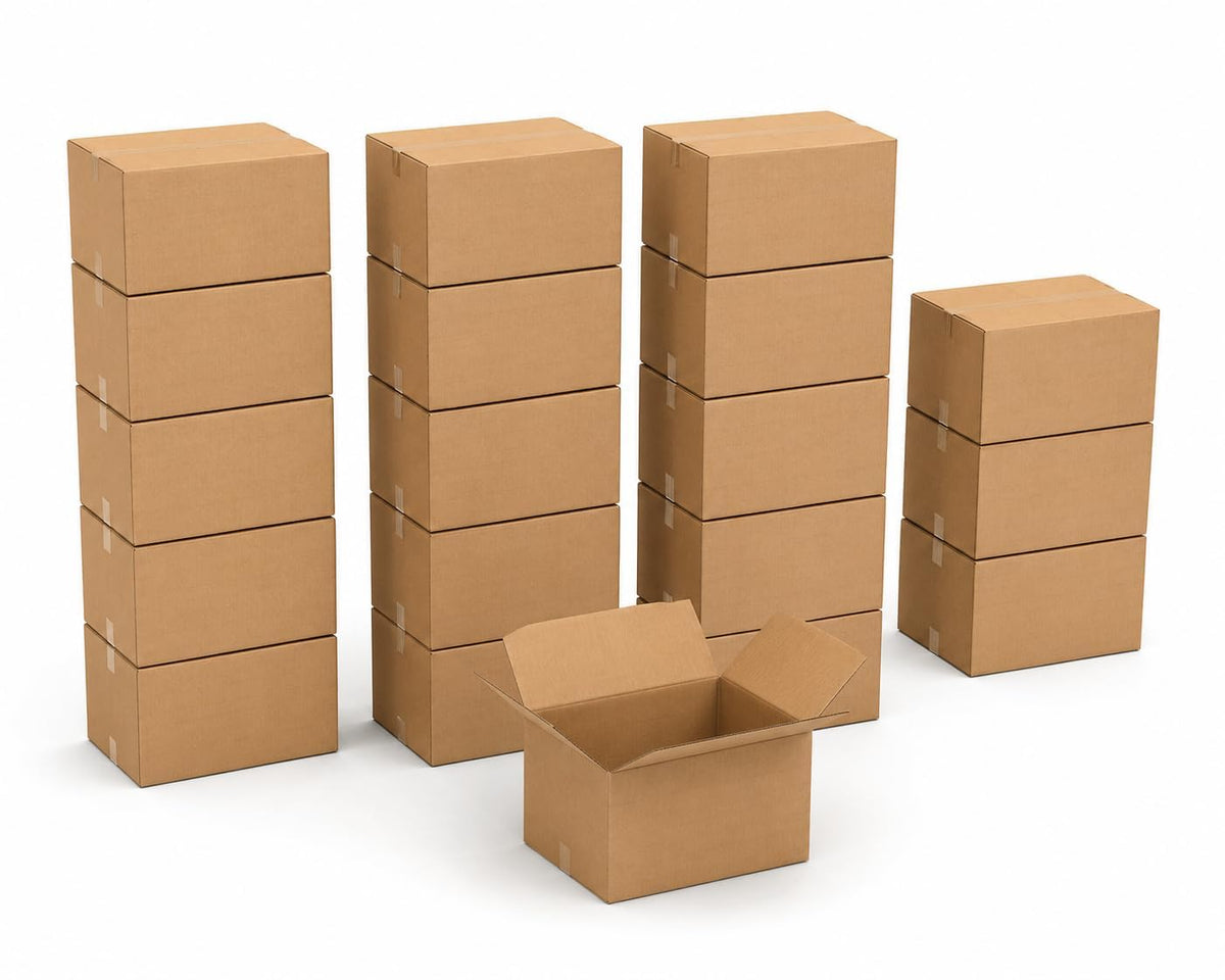 Moving Boxes Medium 18"L x 14"W x 12"H 20-Pack - Corrugated Cardboard Box for Shipping, Mailing, Packing, Packaging