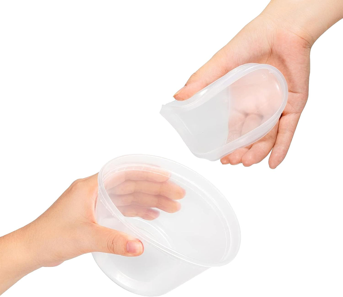 50 Sets 16 Oz Plastic Deli Containers with Lids - Food Storage Containers with Lids - Clear Airtight Meal Prep