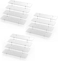 4 Tier Acrylic Display Riser Stand, Clear Perfume Organizer, Cupcake Stand | Ture 4-Tier Dessert Display for Party