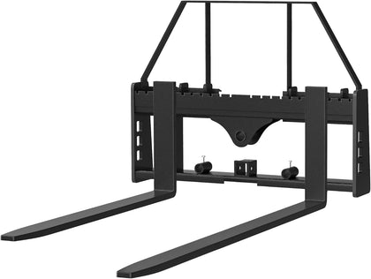 4000lbs Skid Steer Pallet Fork Attachment, 45" Pallet Fork Frame with 48" Forklift Fork Blades for Loaders Tractors