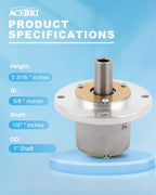 ACEBRI Deck Spindle for John Deere for Exmark 1-302030 7-6379 552189