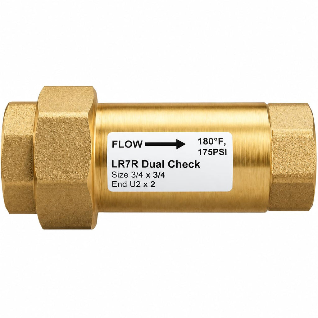 3/4 Inch Dual Check Valve Replacement for LF7RU2-2,Backflow Preventer