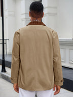 Mens Lightweight Jackets Casual Stylish Button Down Barn Jacket