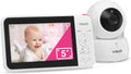Baby Monitor No WiFi, 5" Screen & Remote Pan-Tilt-Zoom for Newborns – Hack-Proof, 17Hr Battery, 1000ft Range, Auto
