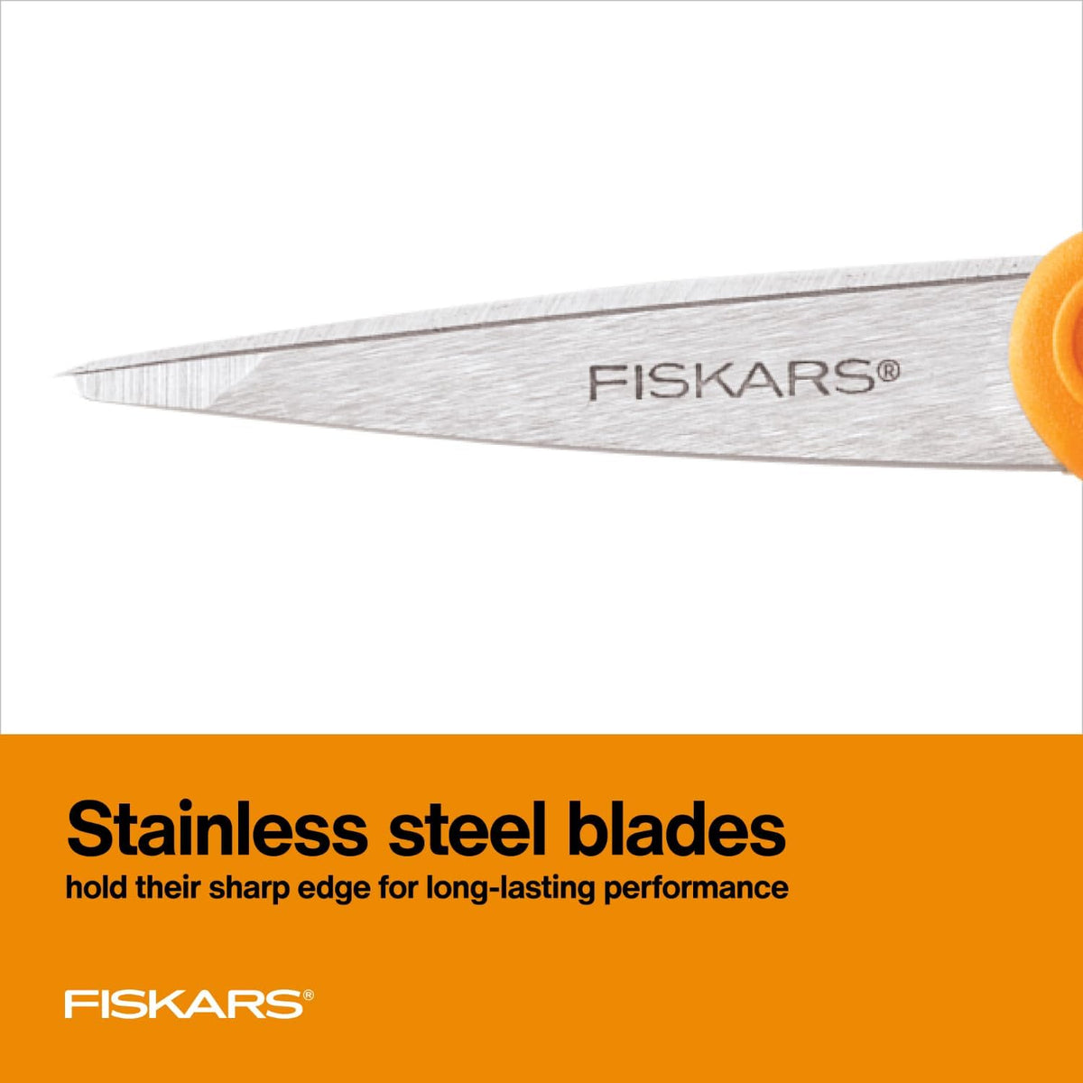 5" Orange-Handled Micro-Tip Fabric Scissors, No. 5 | For Tight & Intricate Detail Sewing & Craft Projects