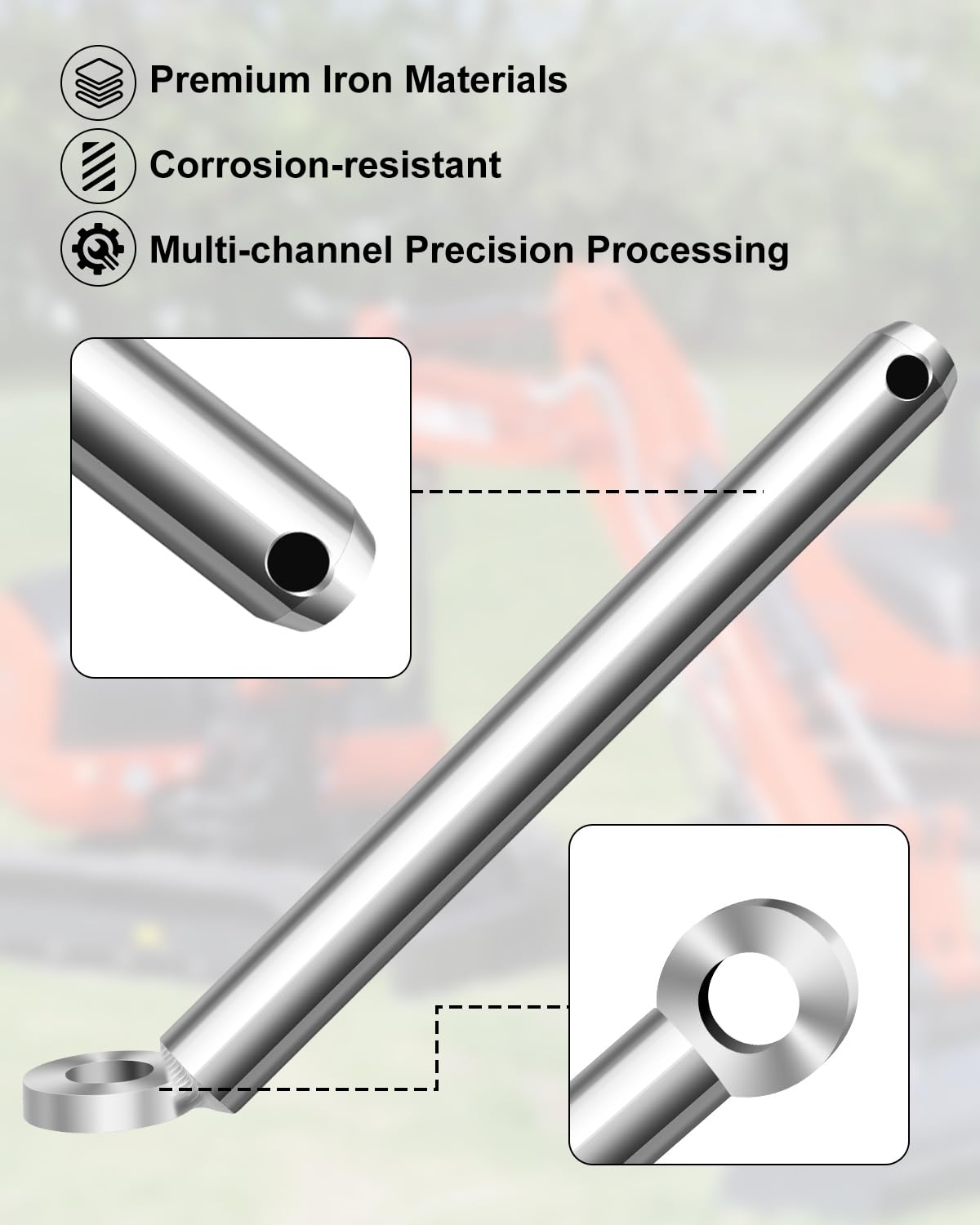 K7870 Quick Attach Bucket Locking Pin Fit for Kubota, Replace 70000-00220