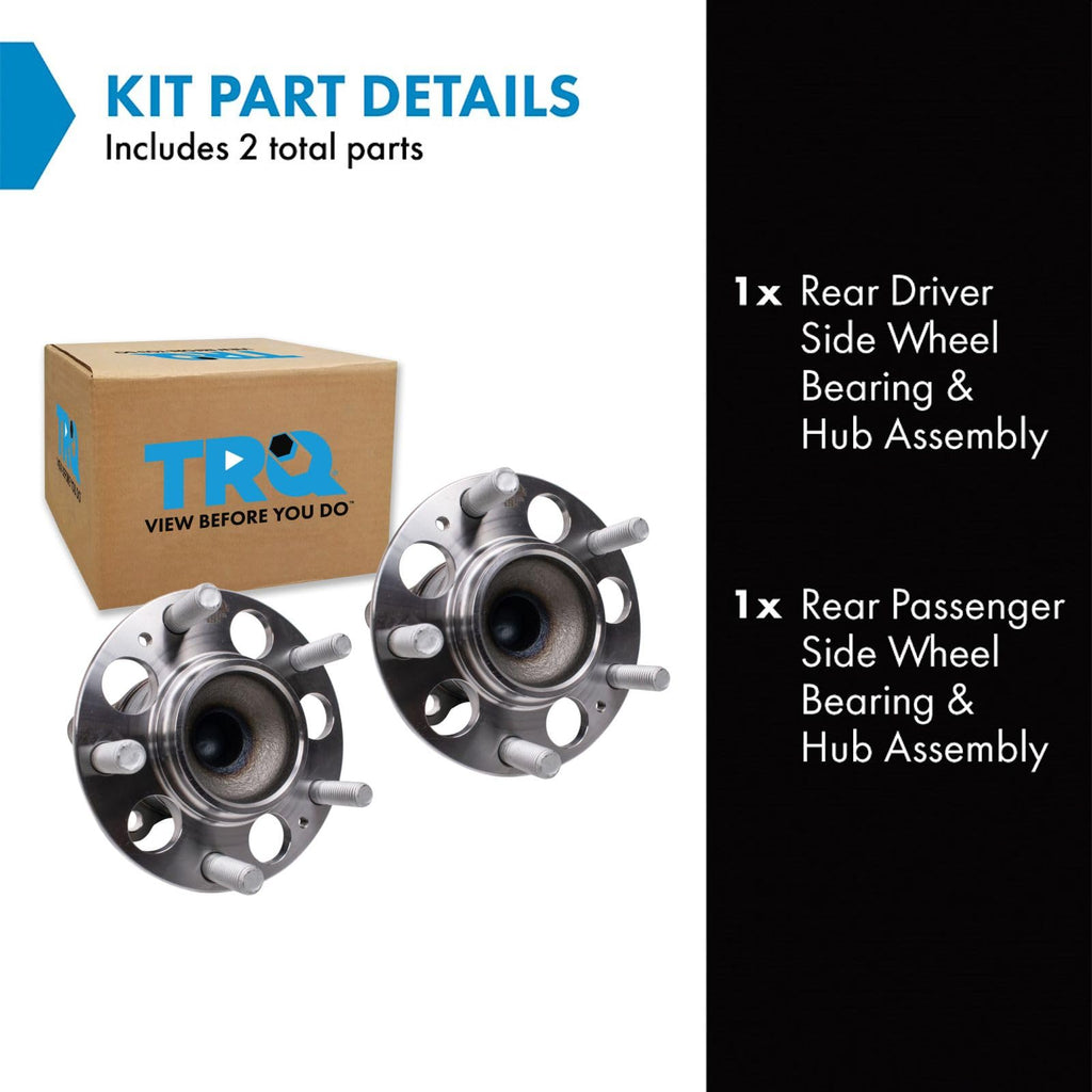TRQ Wheel Hub Bearings Assembly Set