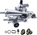 Thermostat Housing Assembly, Thermostat Kit 68003582AB Compatible For JEEP COMPASS 07-17,For DODGE JOURNEY 09-20,JEEP PATRIOT 07-17, For DODGE AVENGER 08-14 1.8L 2.0L 2.4L 4CYL
